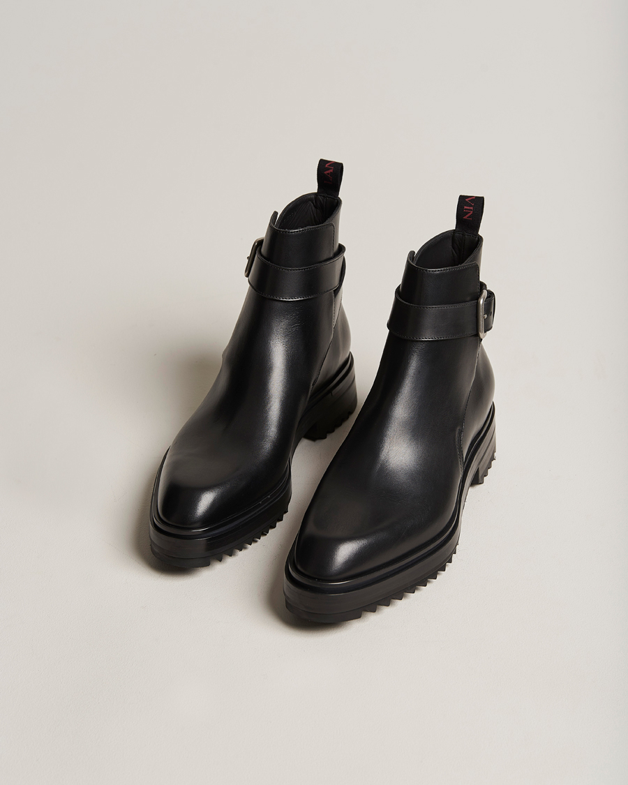 Hombres | Lanvin Ankle Boots Black Calf | Lanvin | Ankle Boots Black Calf