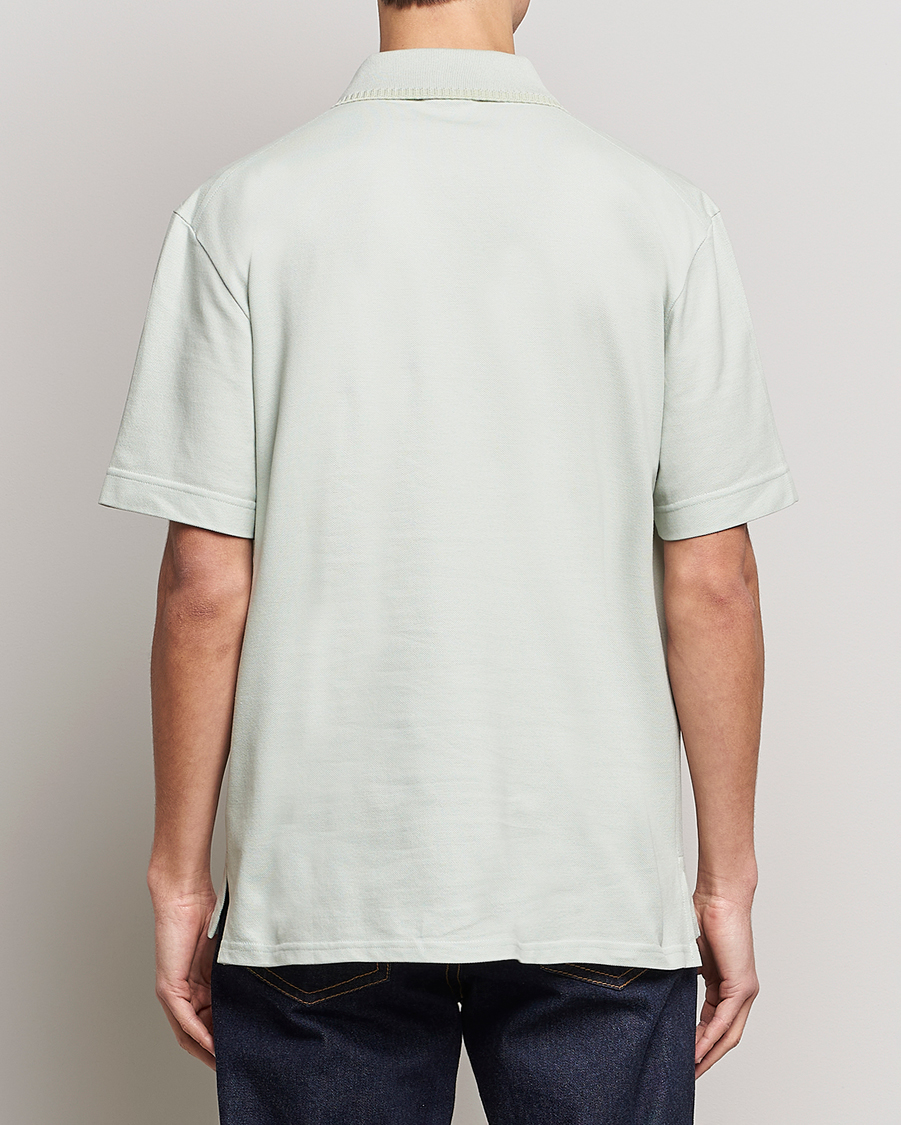 Hombres | Polos | Lanvin | Embroidered Logo Polo Shirt Sage