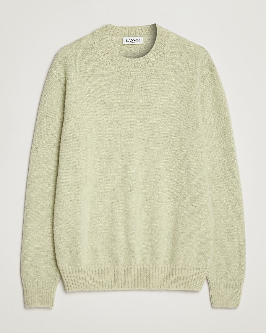 Hombres | Jerséis y prendas de punto | Lanvin | Brushed Mohair Sweater Sage