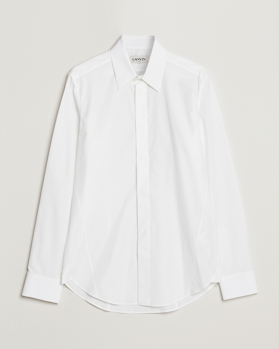 Hombres | Camisas | Lanvin | Slim Fit Poplin Shirt White