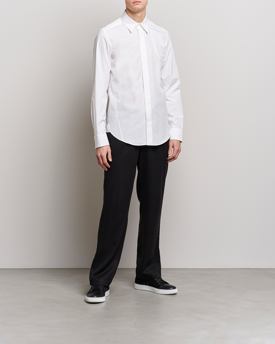 Hombres | Camisas | Lanvin | Slim Fit Poplin Shirt White