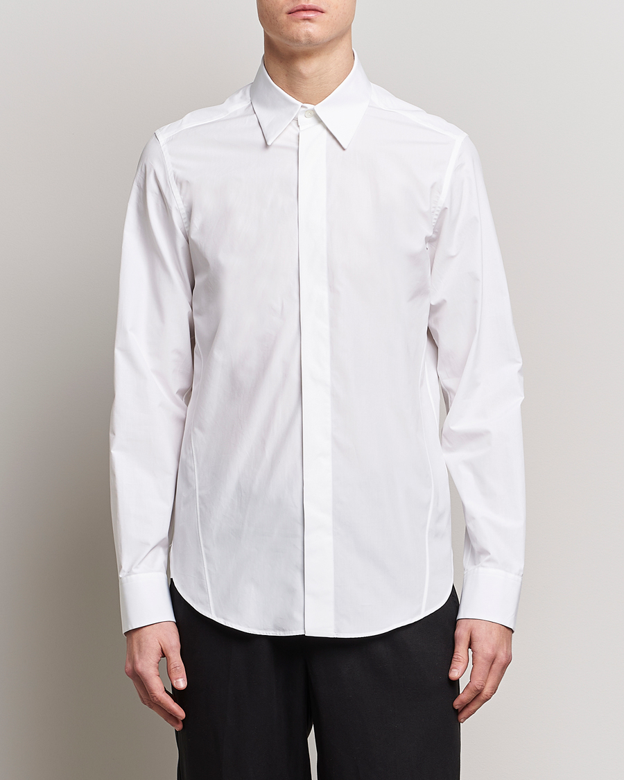 Hombres | Camisas | Lanvin | Slim Fit Poplin Shirt White
