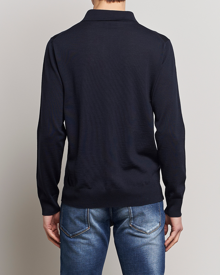 Hombres | Jerséis y prendas de punto | Emporio Armani | Knitted Merino Pique Navy