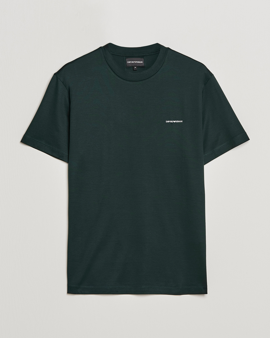 Hombres | Camisetas | Emporio Armani | Tencel T-Shirt Green