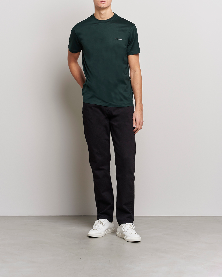 Hombres | Camisetas | Emporio Armani | Tencel T-Shirt Green