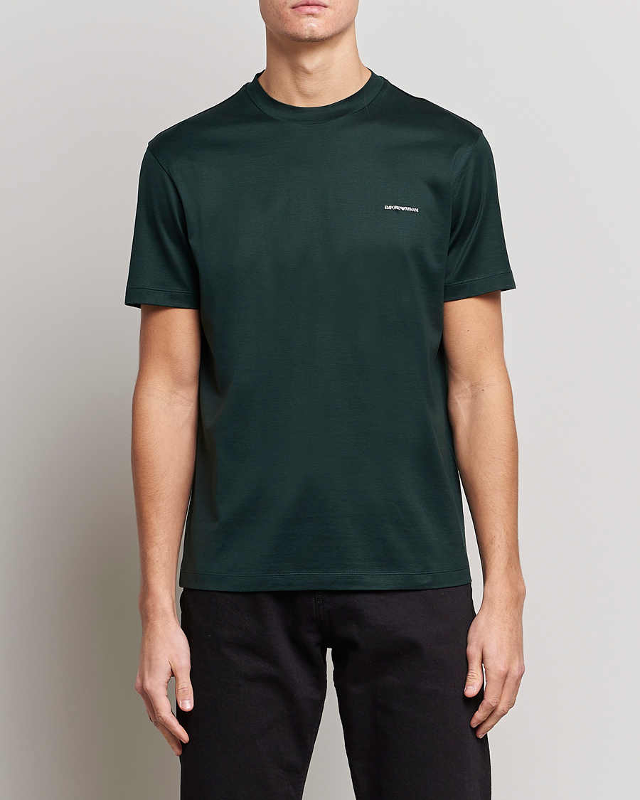 Hombres | Camisetas | Emporio Armani | Tencel T-Shirt Green