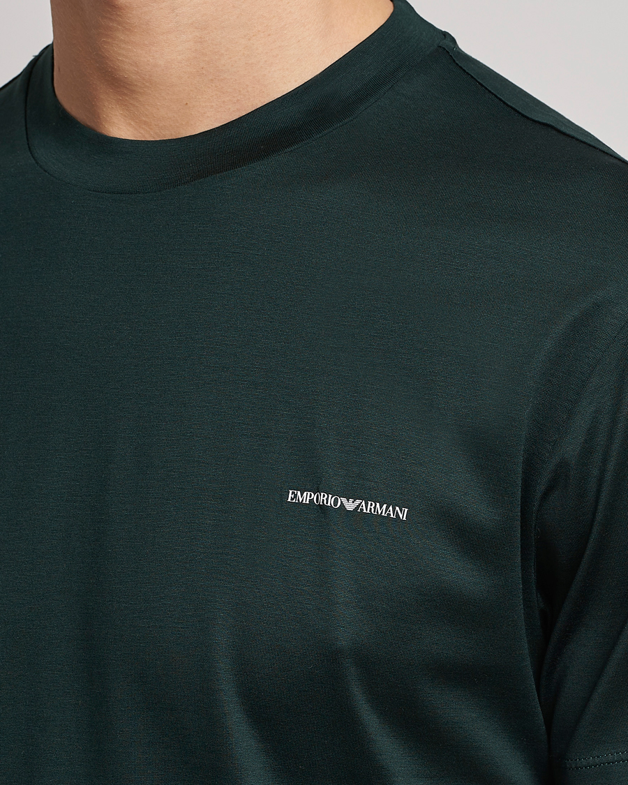 Hombres | Camisetas | Emporio Armani | Tencel T-Shirt Green