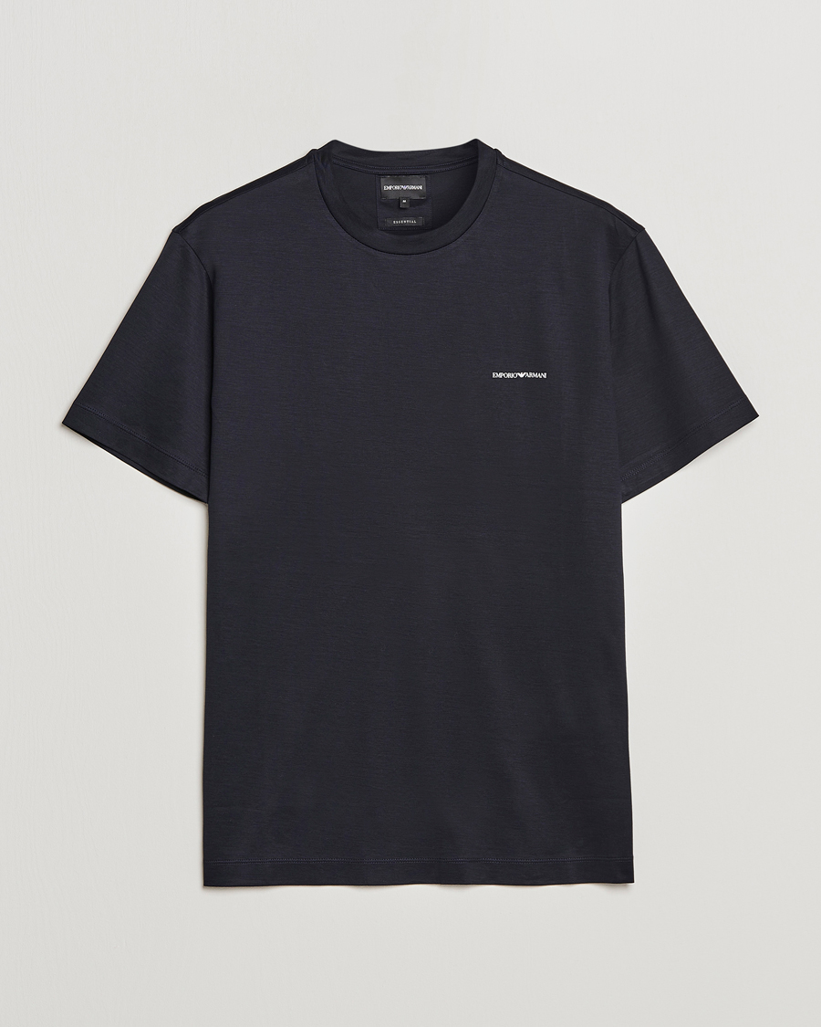 Hombres | Camisetas | Emporio Armani | Tencel T-Shirt Navy