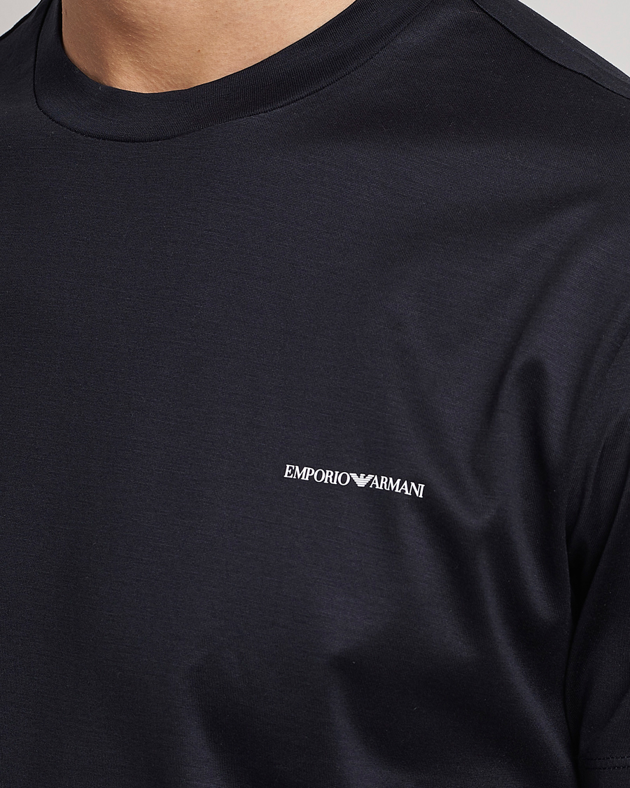 Hombres | Camisetas | Emporio Armani | Tencel T-Shirt Navy