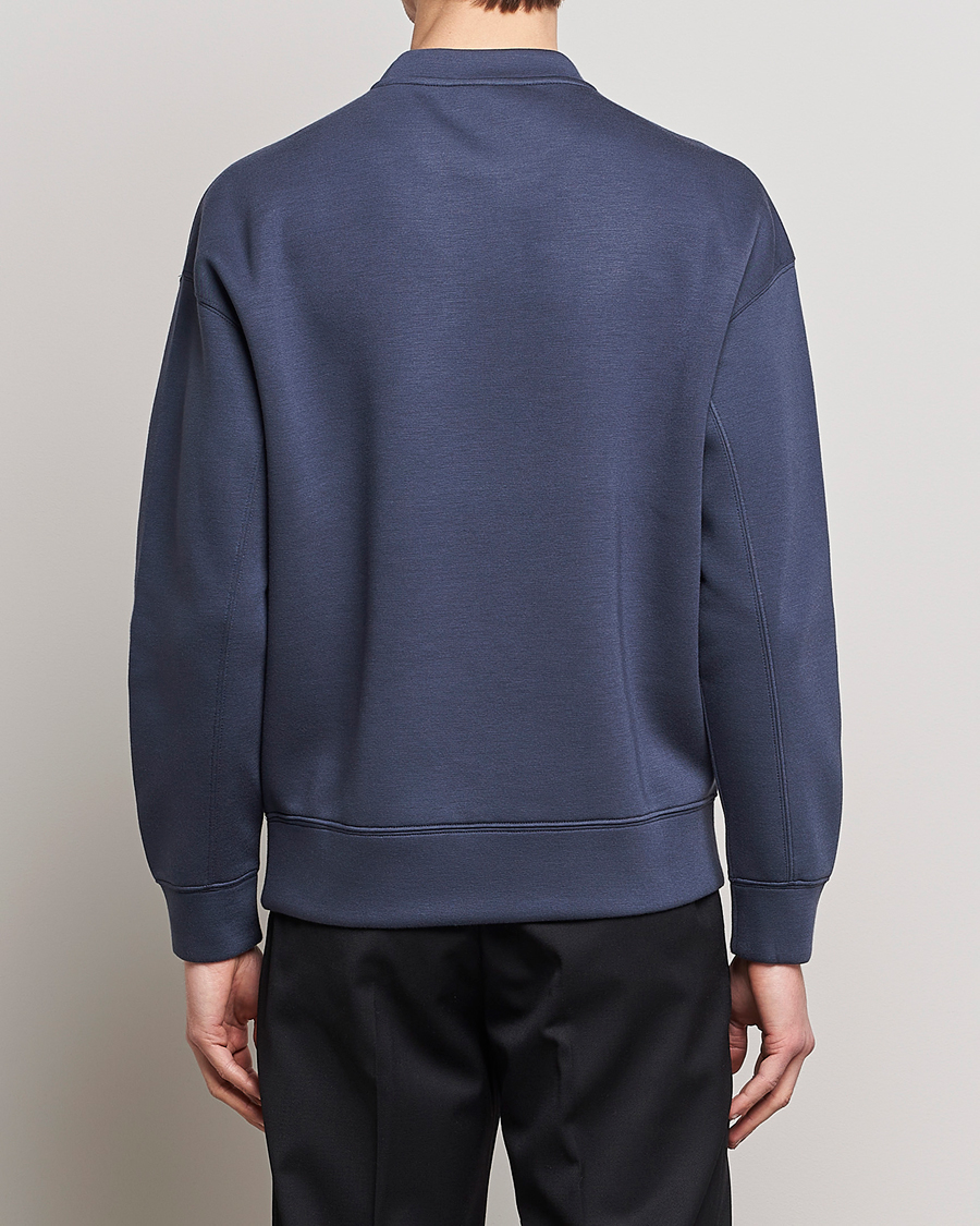 Hombres | Jerséis y prendas de punto | Emporio Armani | Modal Sweat Crew Neck Blue Grey
