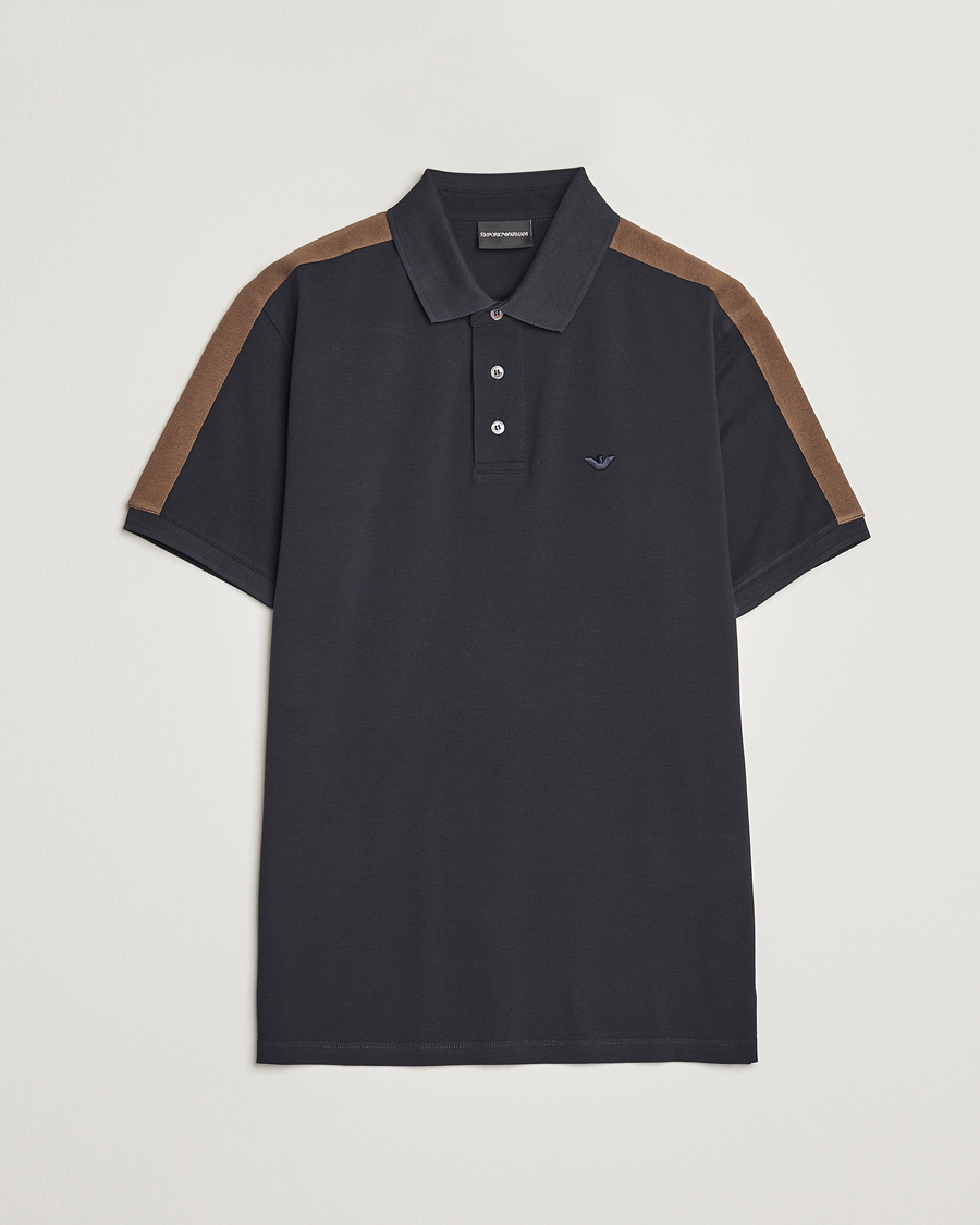 Hombres | Polos | Emporio Armani | Mercerized Cotton Polo Grey