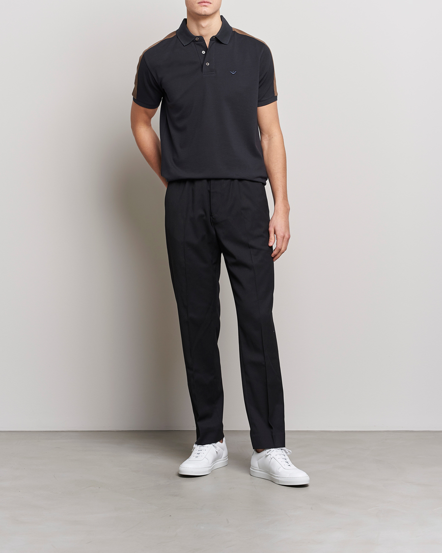 Hombres | Polos | Emporio Armani | Mercerized Cotton Polo Grey