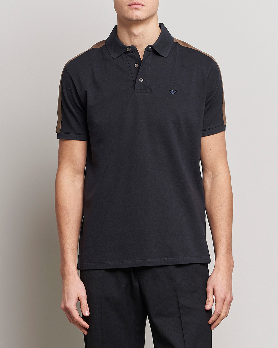 Hombres | Polos | Emporio Armani | Mercerized Cotton Polo Grey