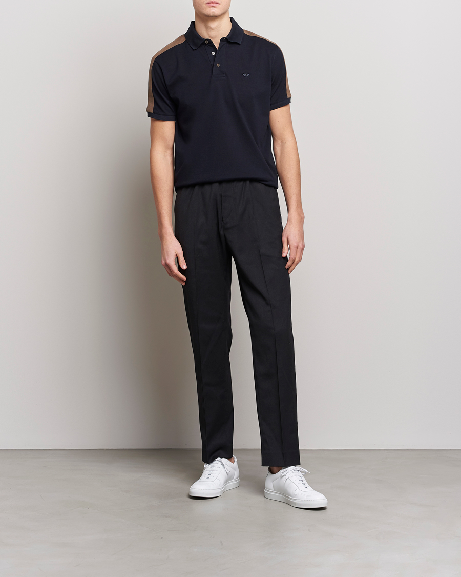 Hombres | Polos | Emporio Armani | Mercerized Cotton Polo Navy