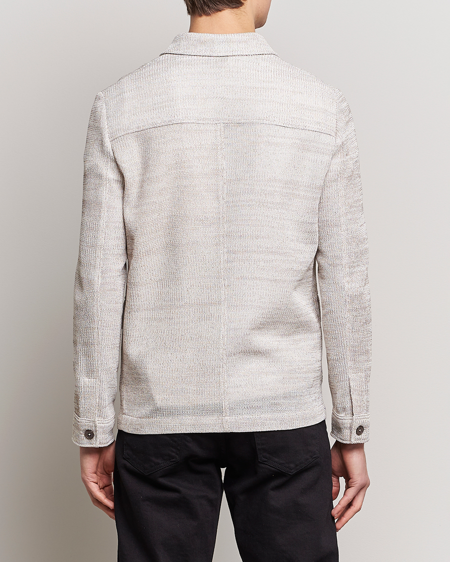 Hombres | Blazers | Emporio Armani | Cotton Knitted Jacket Sand