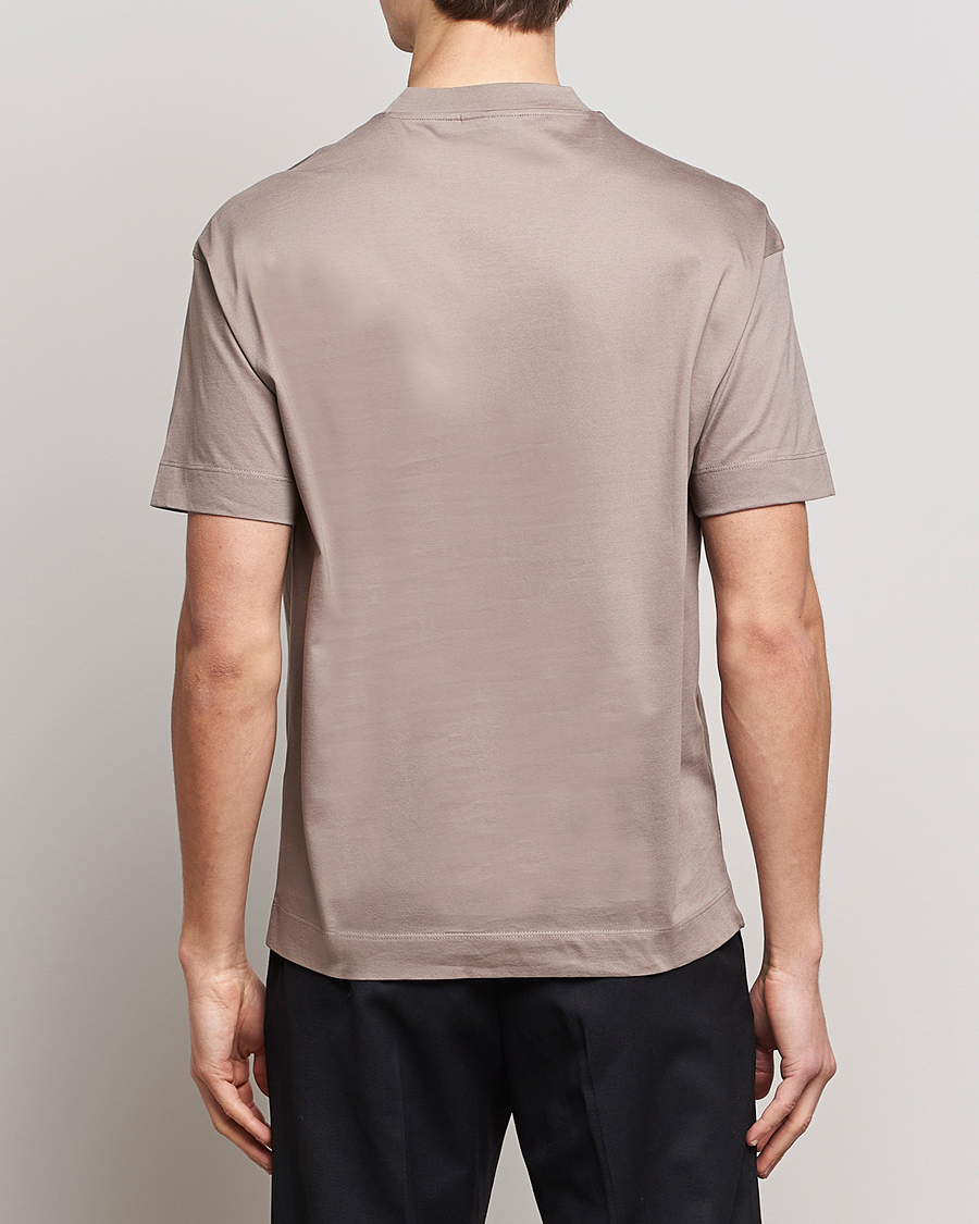 Hombres | Camisetas | Emporio Armani | Cotton T-Shirt Beige