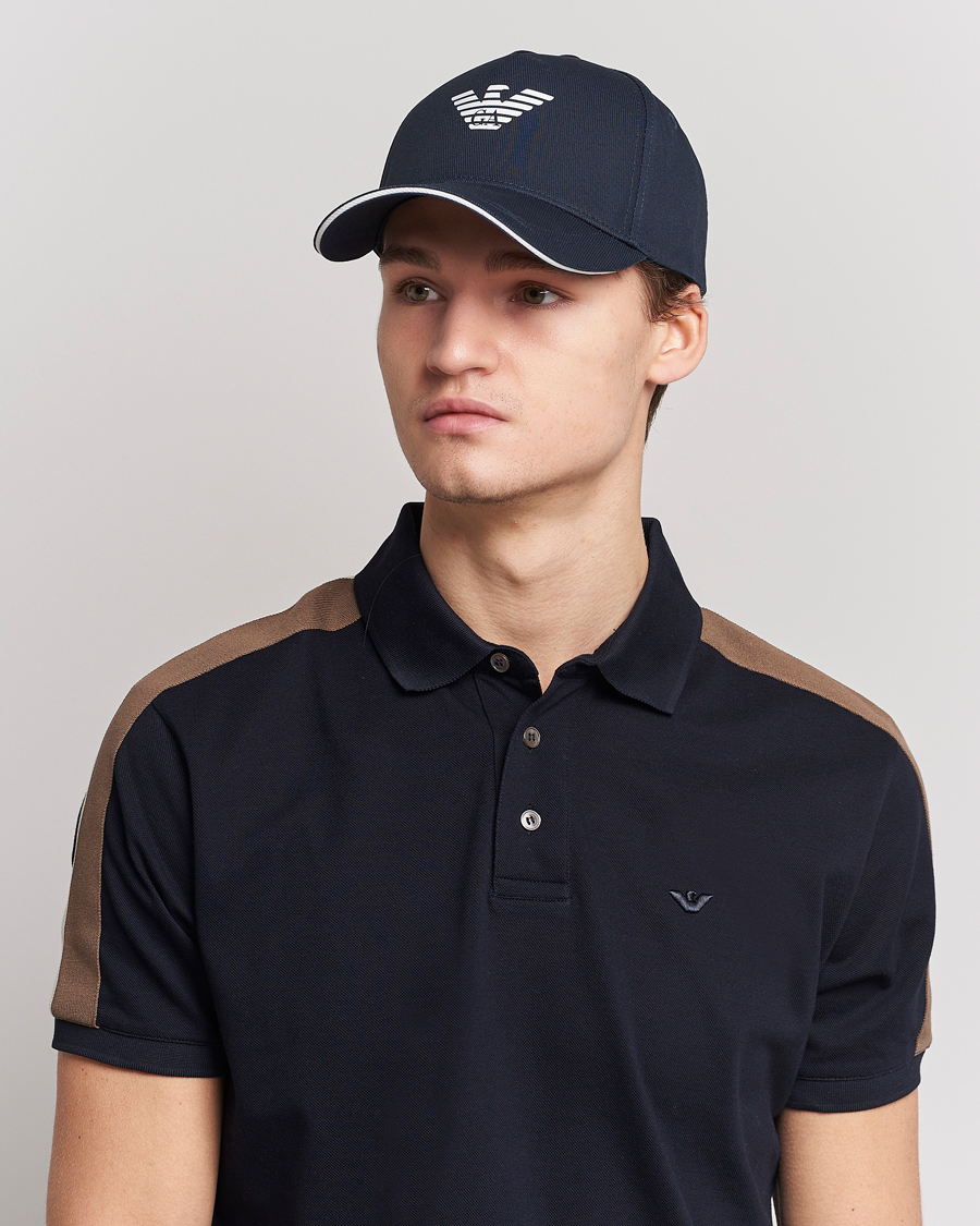 Hombres | Emporio Armani Cotton Cap Navy | Emporio Armani | Cotton Cap Navy