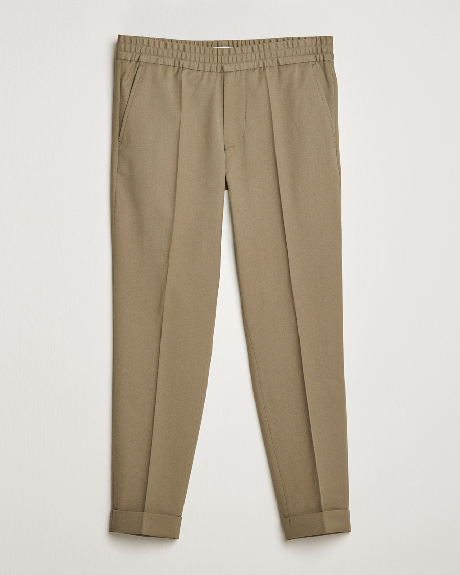Hombres | Pantalones | Filippa K | Terry Cropped Trousers Khaki