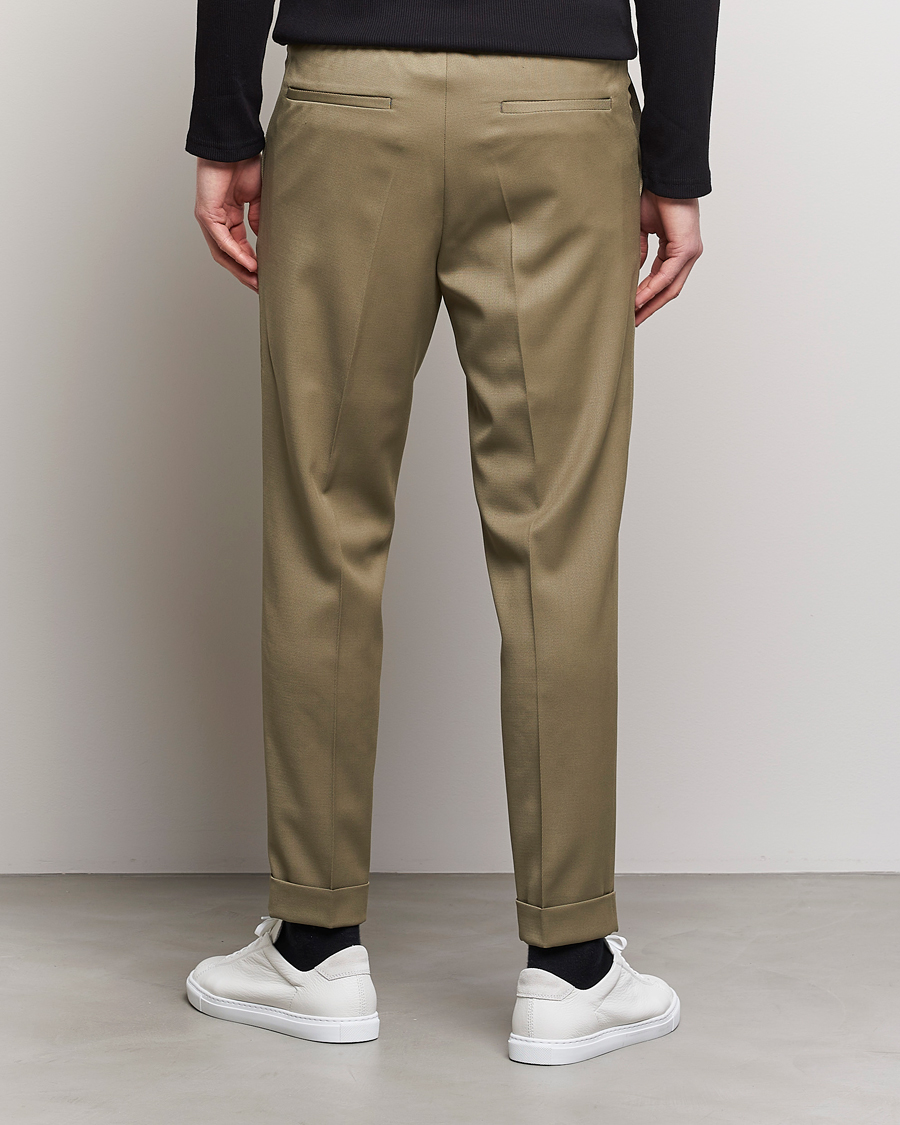 Hombres | Pantalones | Filippa K | Terry Cropped Trousers Khaki