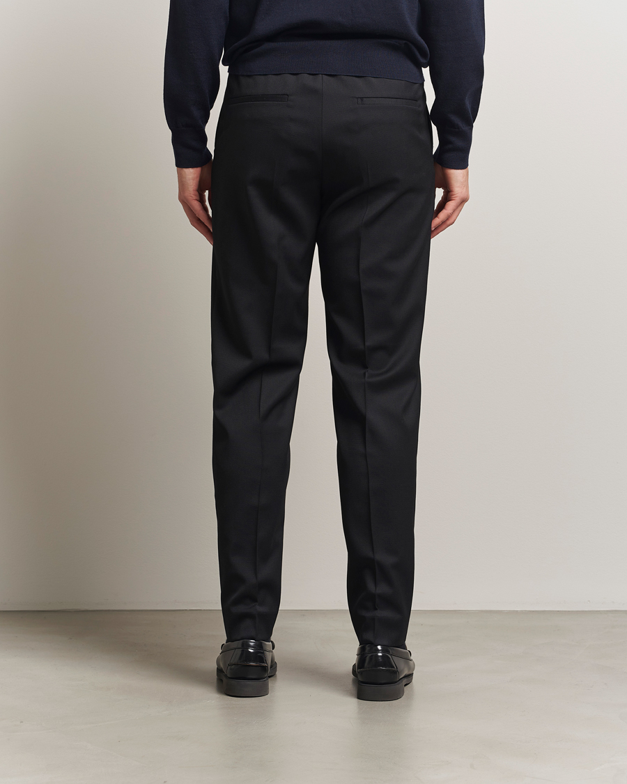 Hombres | Pantalones | Filippa K | Theo Relaxed Wool Trousers Black