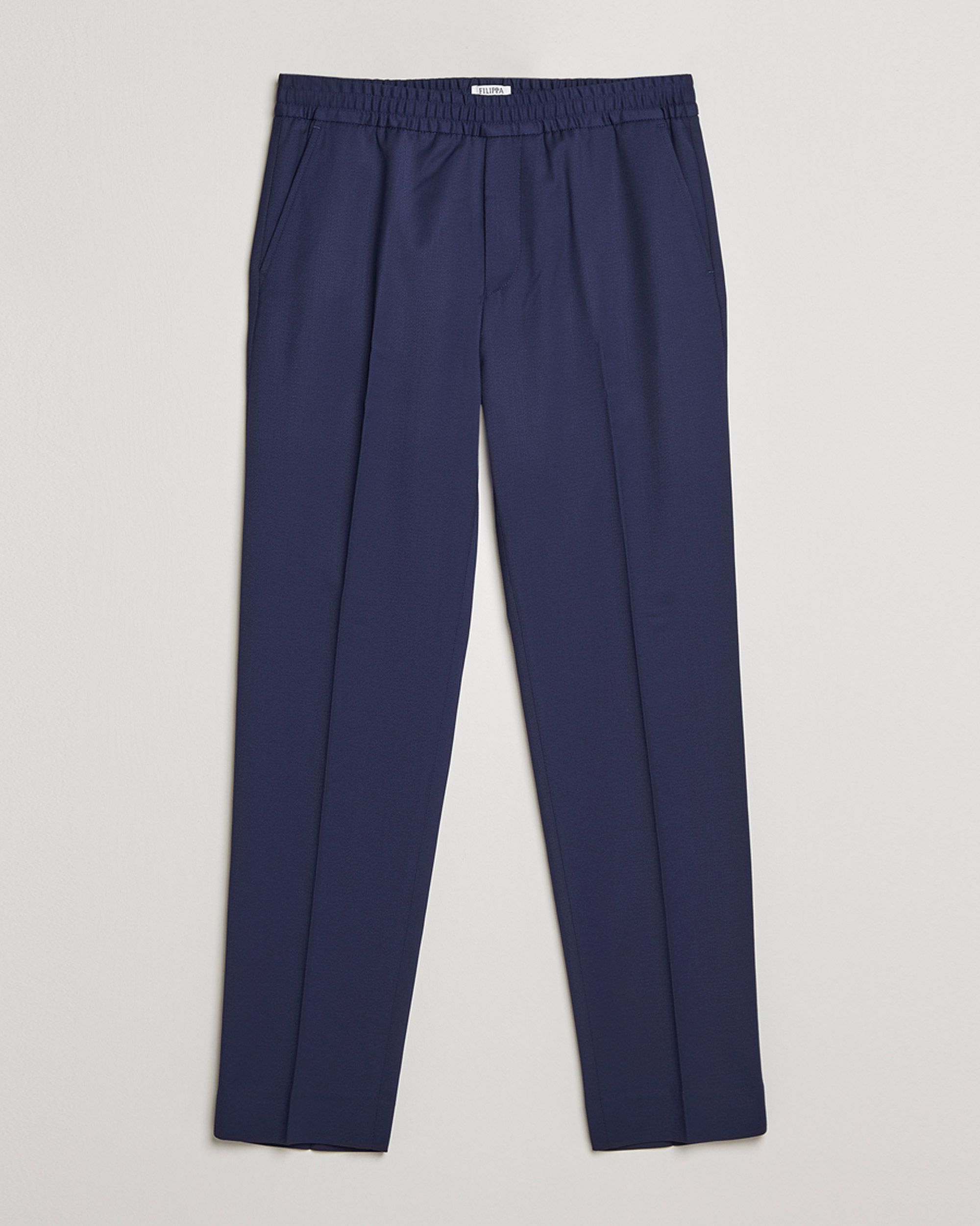 Hombres | Pantalones | Filippa K | Relaxed Terry Wool Trousers French Navy