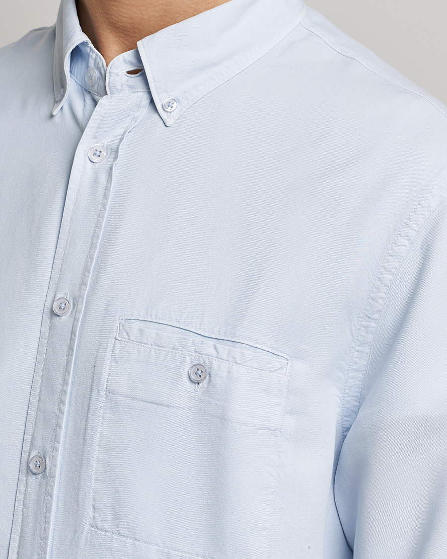 Hombres | Camisas | Filippa K | Zachary Lyocell Shirt Ice Blue