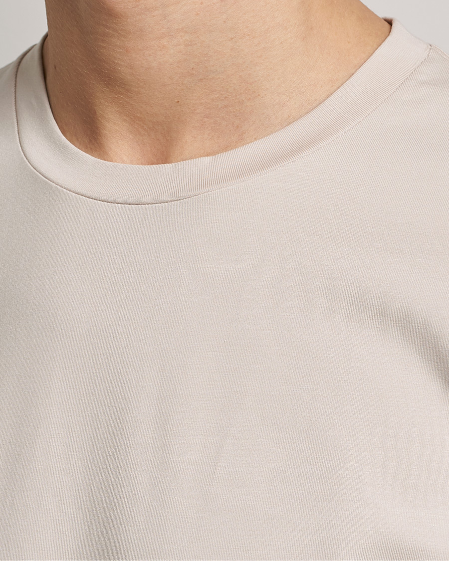 Hombres | Camisetas | Filippa K | Stretch Cotton Tee Sand