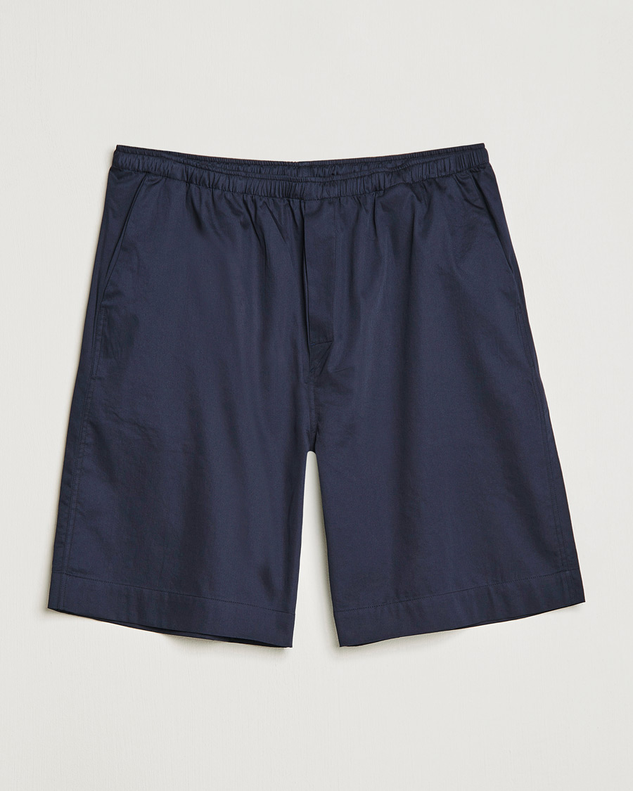 Hombres | Pantalones cortos | Filippa K | Cotton Lounge Shorts Night Blue