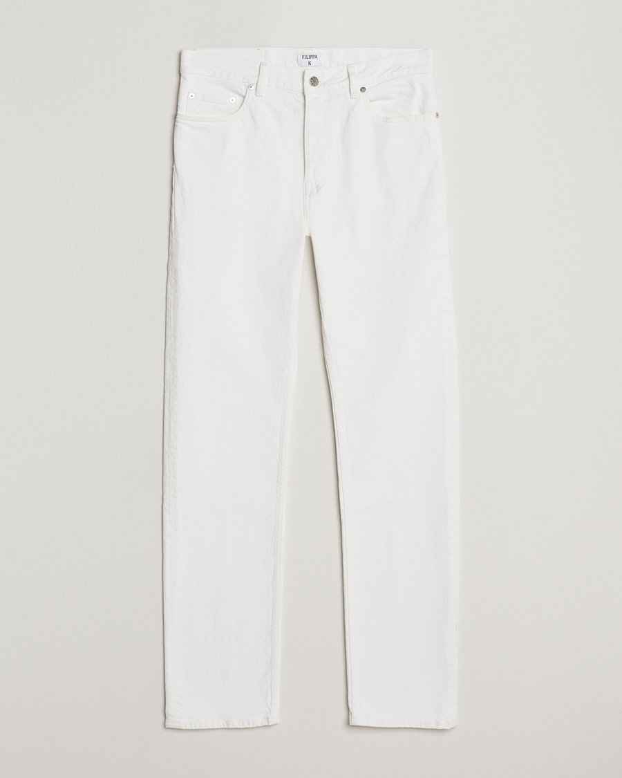 Hombres | Vaqueros | Filippa K | Classic Straight Jeans Washed White