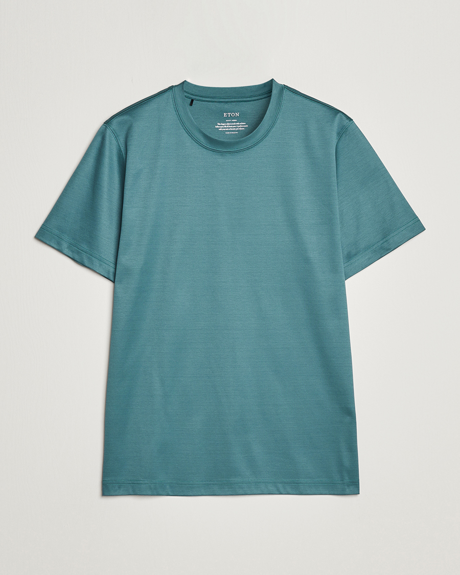Hombres | Camisetas | Eton | Filo Di Scozia T-Shirt Green