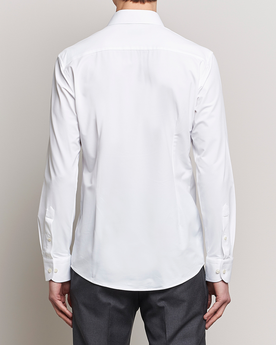 Hombres | Camisas | Eton | Slim Fit Four Way Stretch Shirt White