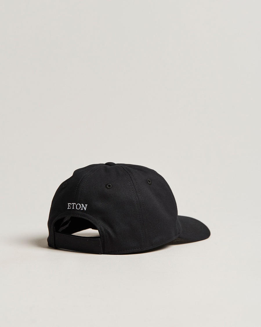 Hombres | Eton Cotton Baseball Cap Black | Eton | Cotton Baseball Cap Black