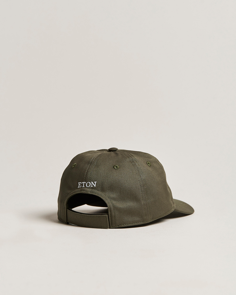 Hombres | Eton Cotton Baseball Cap Green | Eton | Cotton Baseball Cap Green