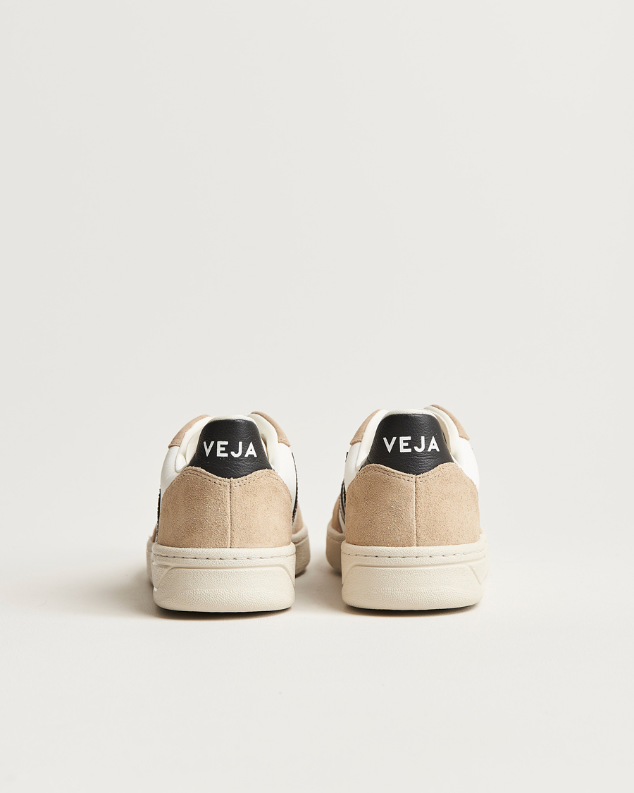 Hombres | Veja V-10 Chromefree Leather Extra White/Black Sahara | Veja | V-10 Chromefree Leather Extra White/Black Sahara