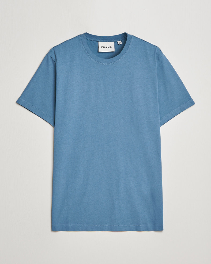 Hombres | Camisetas | FRAME | Logo T-Shirt Grey Blue