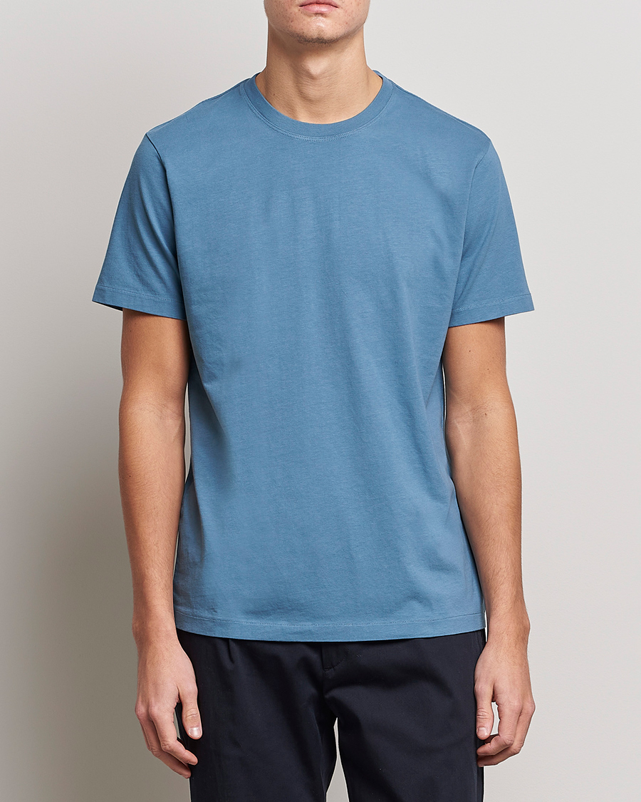Hombres | Camisetas | FRAME | Logo T-Shirt Grey Blue