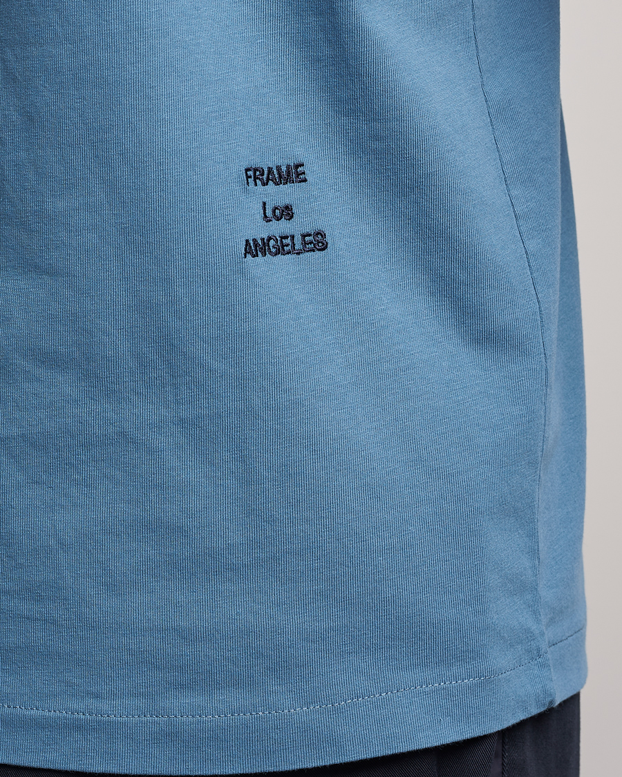 Hombres | Camisetas | FRAME | Logo T-Shirt Grey Blue