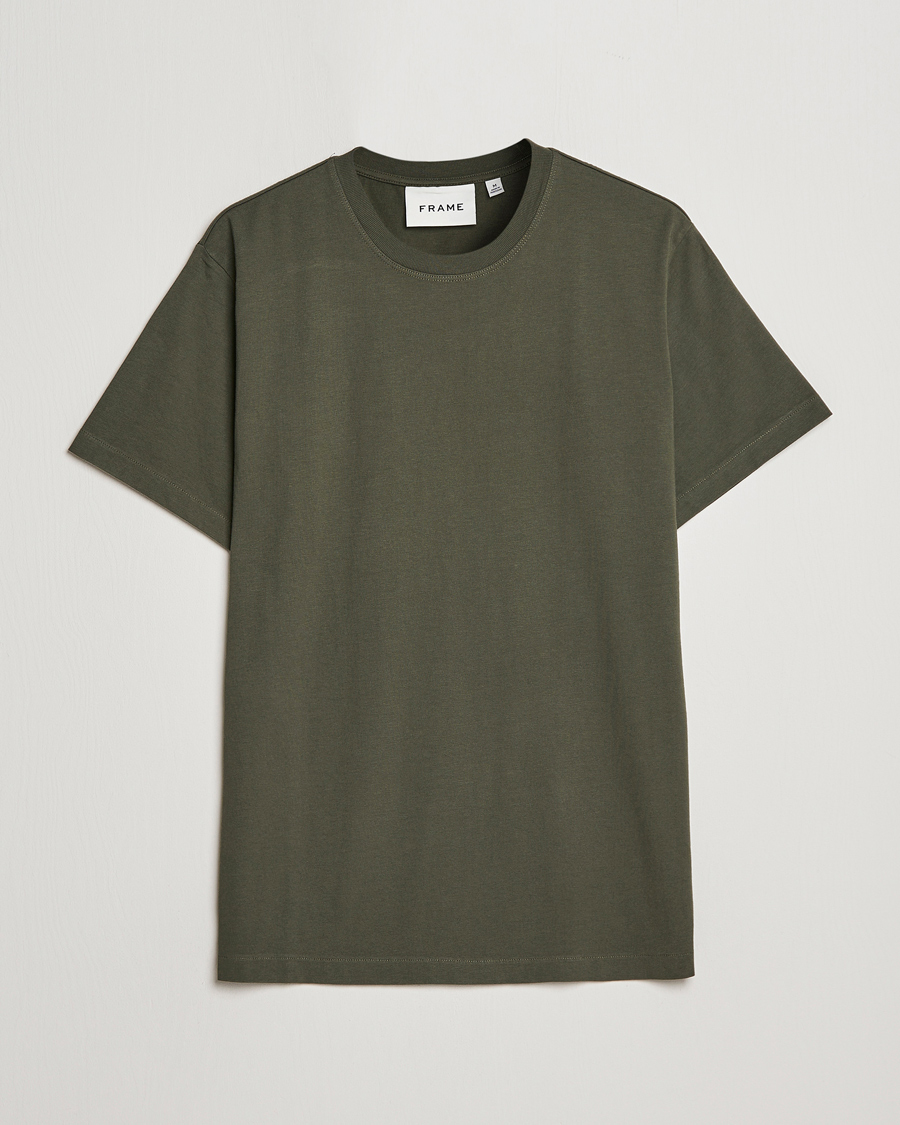 Hombres | Camisetas | FRAME | Logo T-Shirt Olive Green