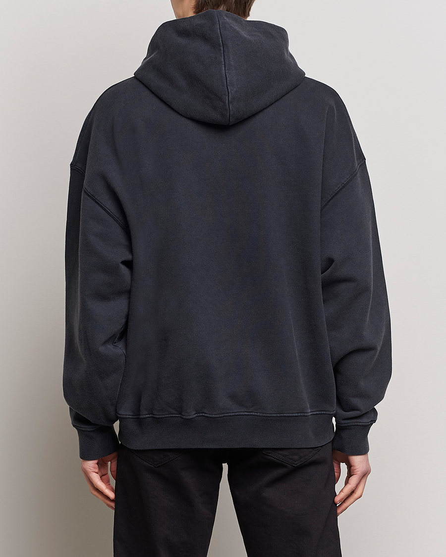 Hombres | Jerséis y prendas de punto | FRAME | Faded Washed Coton Hoodie Black
