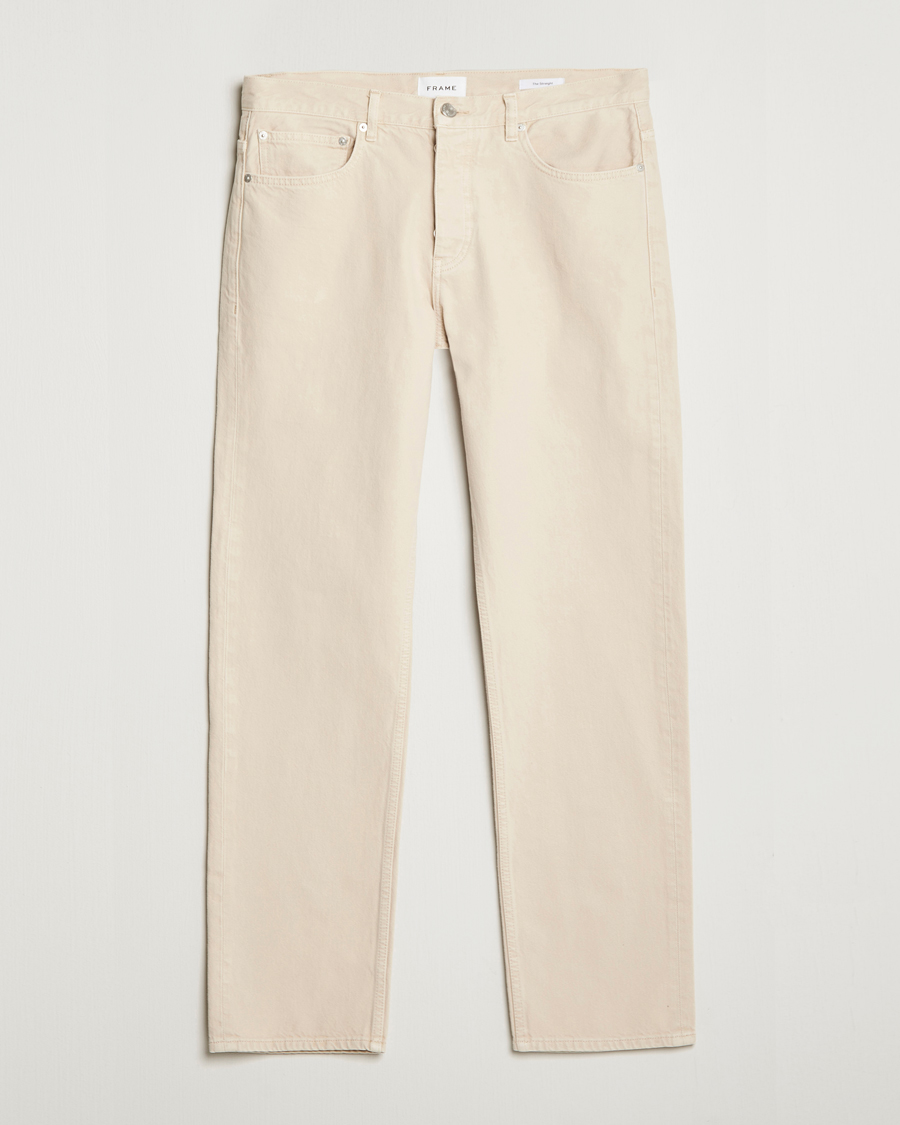 Hombres | Vaqueros | FRAME | The Straight Jean White Beige