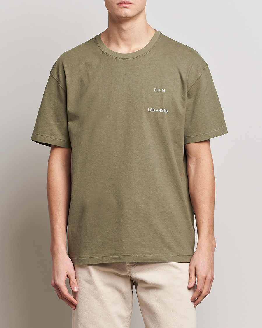 Hombres | Camisetas | FRAME | Logo Print T-Shirt Old Green