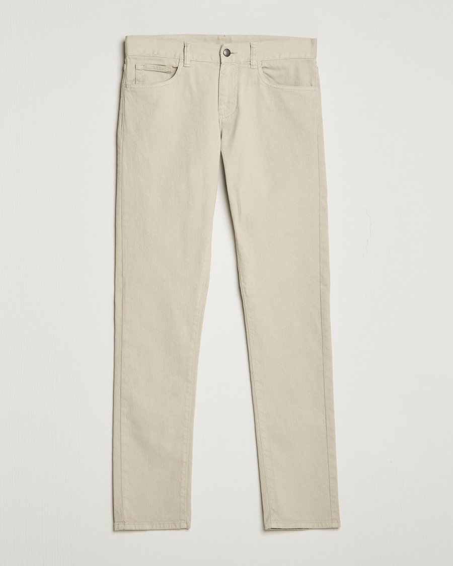Hombres | Pantalones | Canali | Slim Fit 5-Pocket Pants Beige