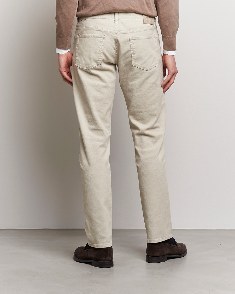 Hombres | Pantalones | Canali | Slim Fit 5-Pocket Pants Beige