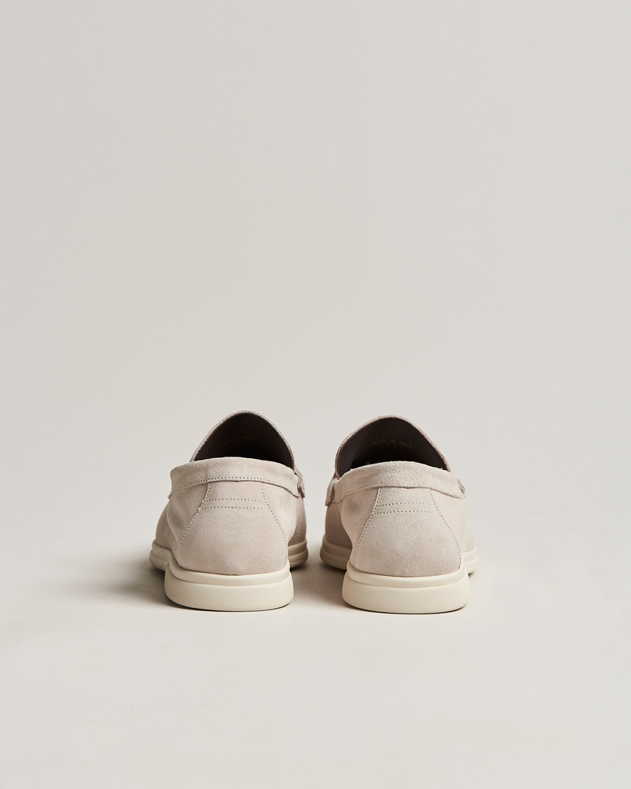 Hombres | Canali Summer Loafers Light Beige Suede | Canali | Summer Loafers Light Beige Suede