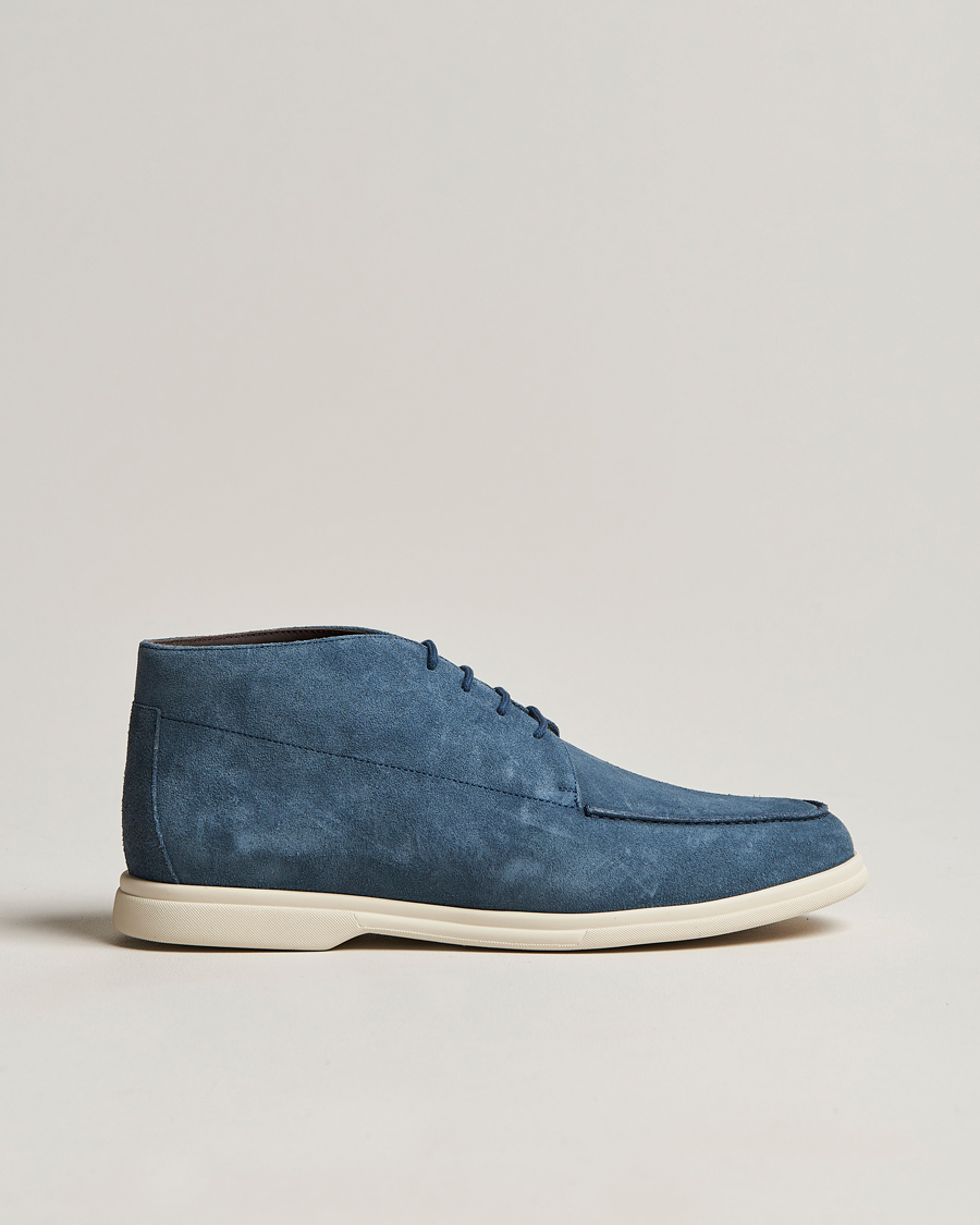 Hombres | Canali Chukka Boots Light blue Suede | Canali | Chukka Boots Light blue Suede