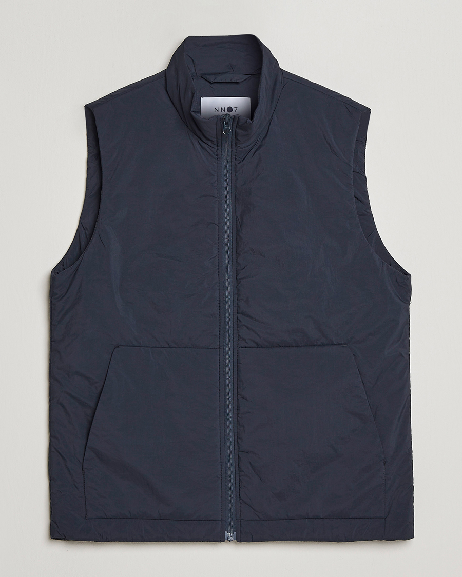 Hombres | Chalecos | NN07 | Verve Padded Waistcoat Navy Blue
