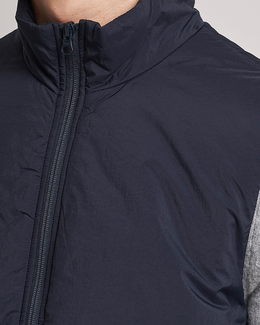 Hombres | Chalecos | NN07 | Verve Padded Waistcoat Navy Blue