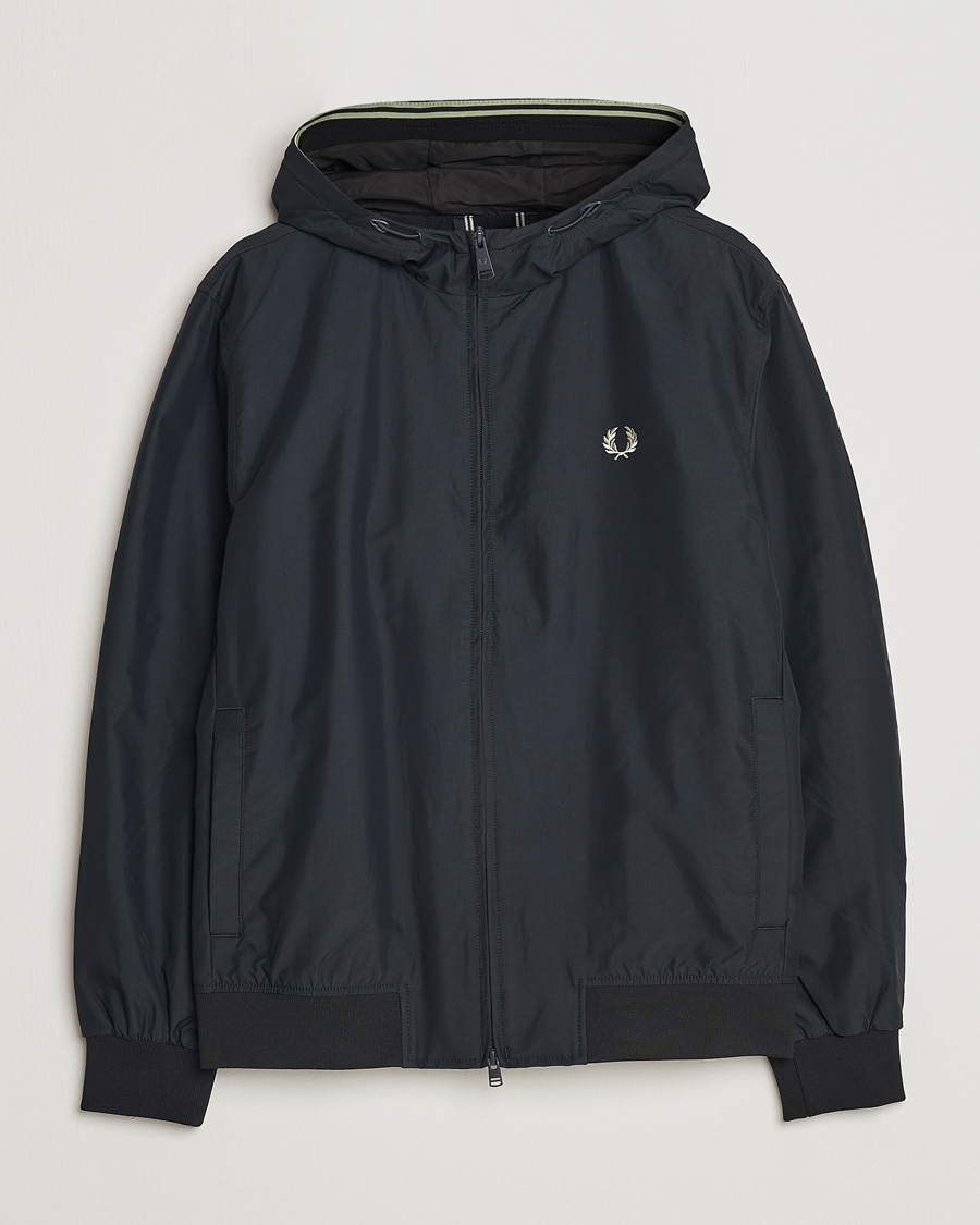 Hombres | Abrigos y chaquetas | Fred Perry | Hooded Brentham Jacket Night Green