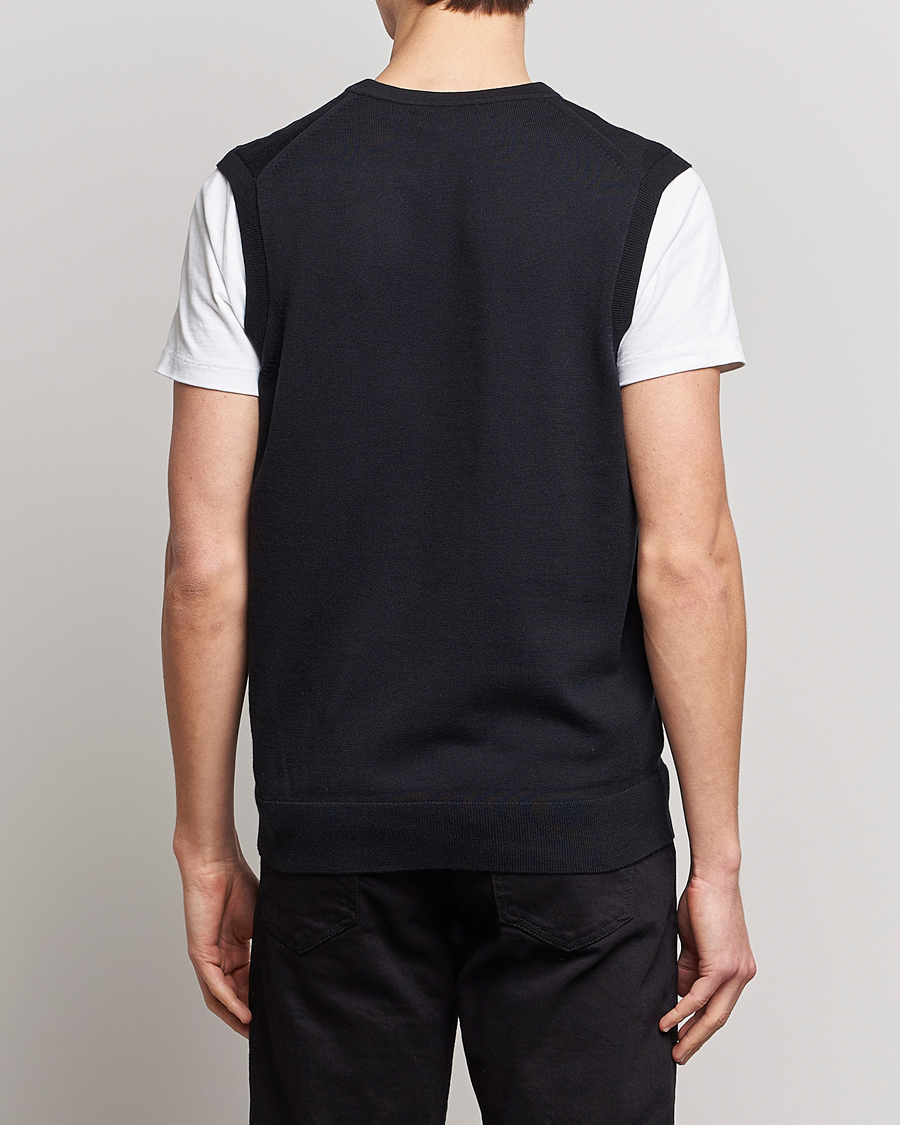 Hombres | Jerséis y prendas de punto | Fred Perry | Classic V-Neck Tank Black