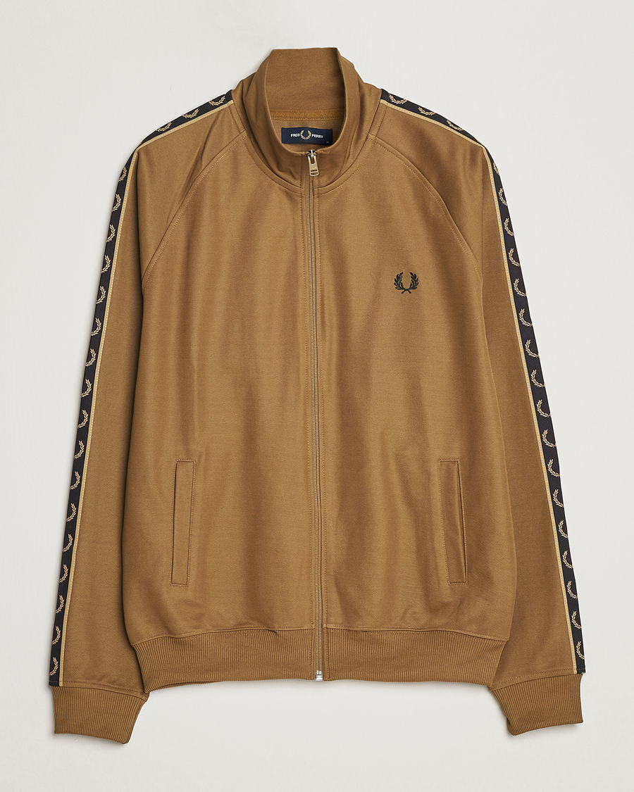 Hombres | Jerséis y prendas de punto | Fred Perry | Taped Track Jacket Shaded Stone